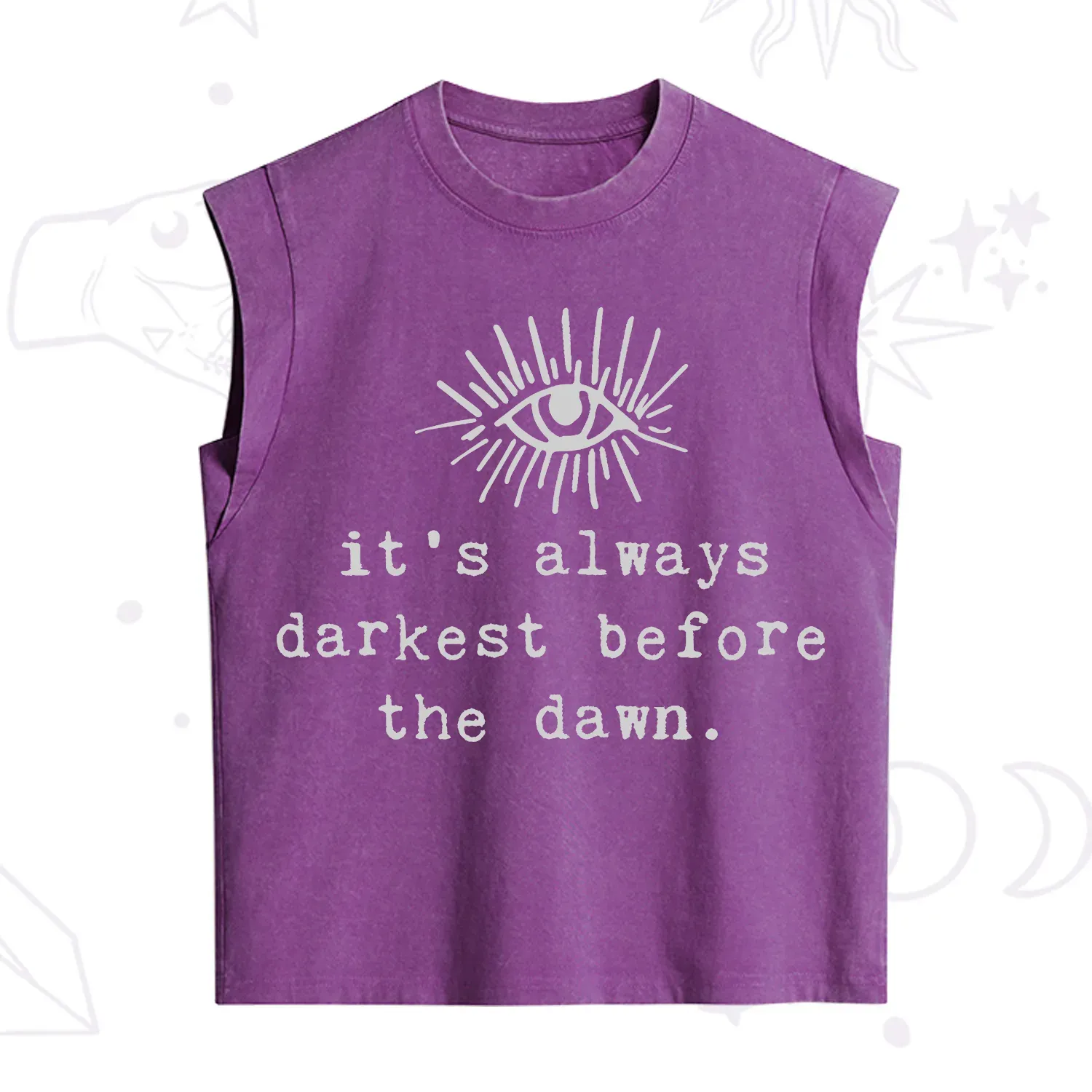 Purplehecate It's Always Darkest Before Dawn Vintage Washed Tank
