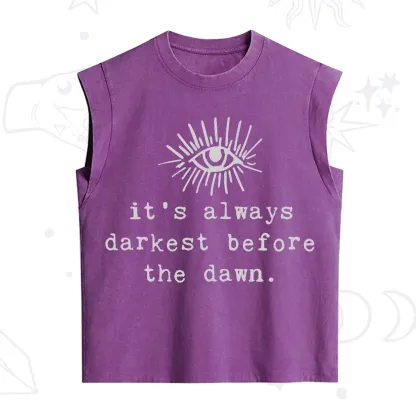 Purplehecate It's Always Darkest Before Dawn Vintage Washed Tank