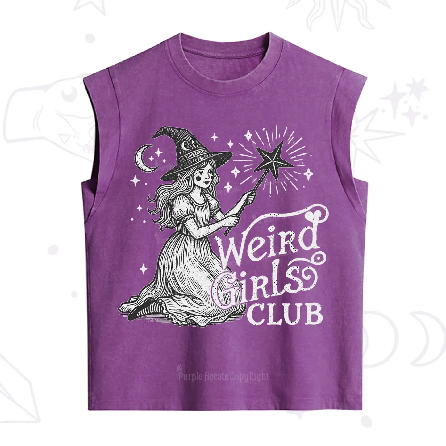 Purplehecate Weird Girls Club Vintage Washed Tank