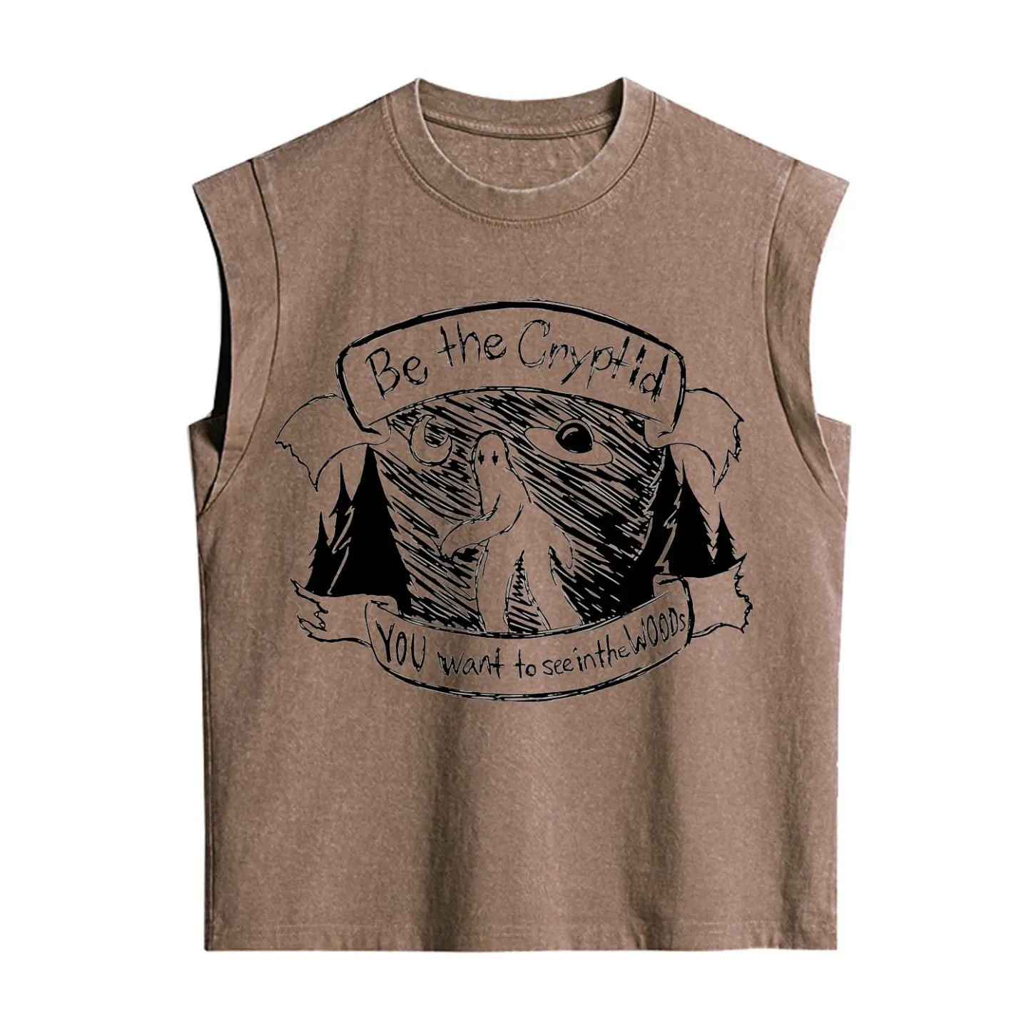 Purplehecate Be the Cryptid Vintage Washed Tank