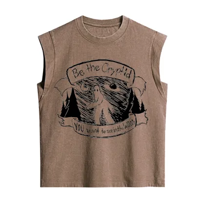 Purplehecate Be the Cryptid Vintage Washed Tank
