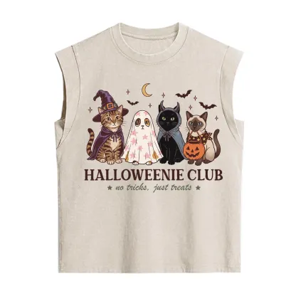 Purplehecate Halloweenie Club Vintage Washed Tank