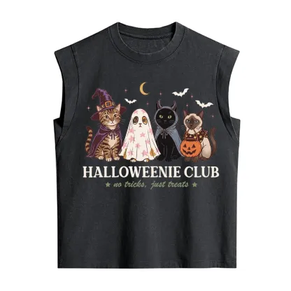 Purplehecate Halloweenie Club Vintage Washed Tank
