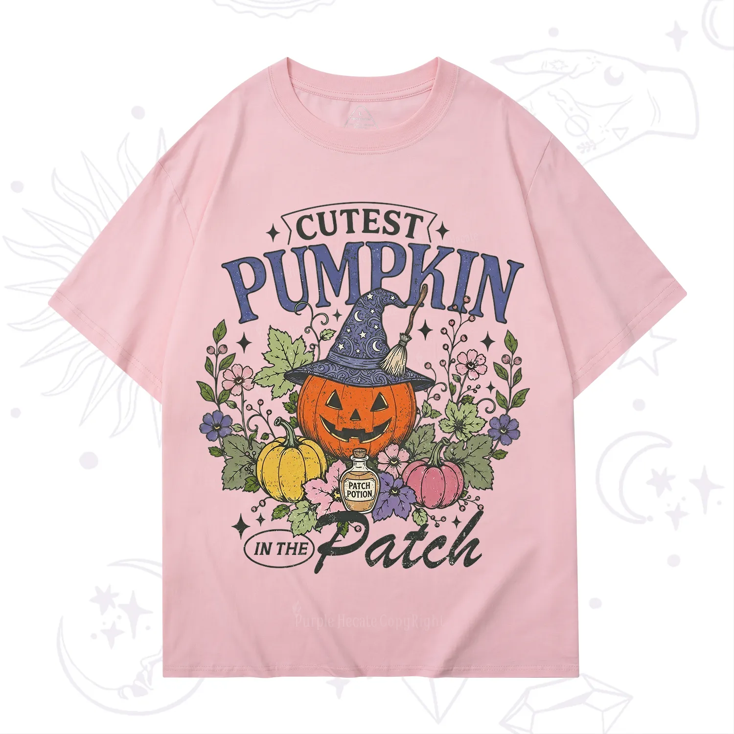 Purplehecate Cutest Pumpkin in the Patch Halloween T-Shirt