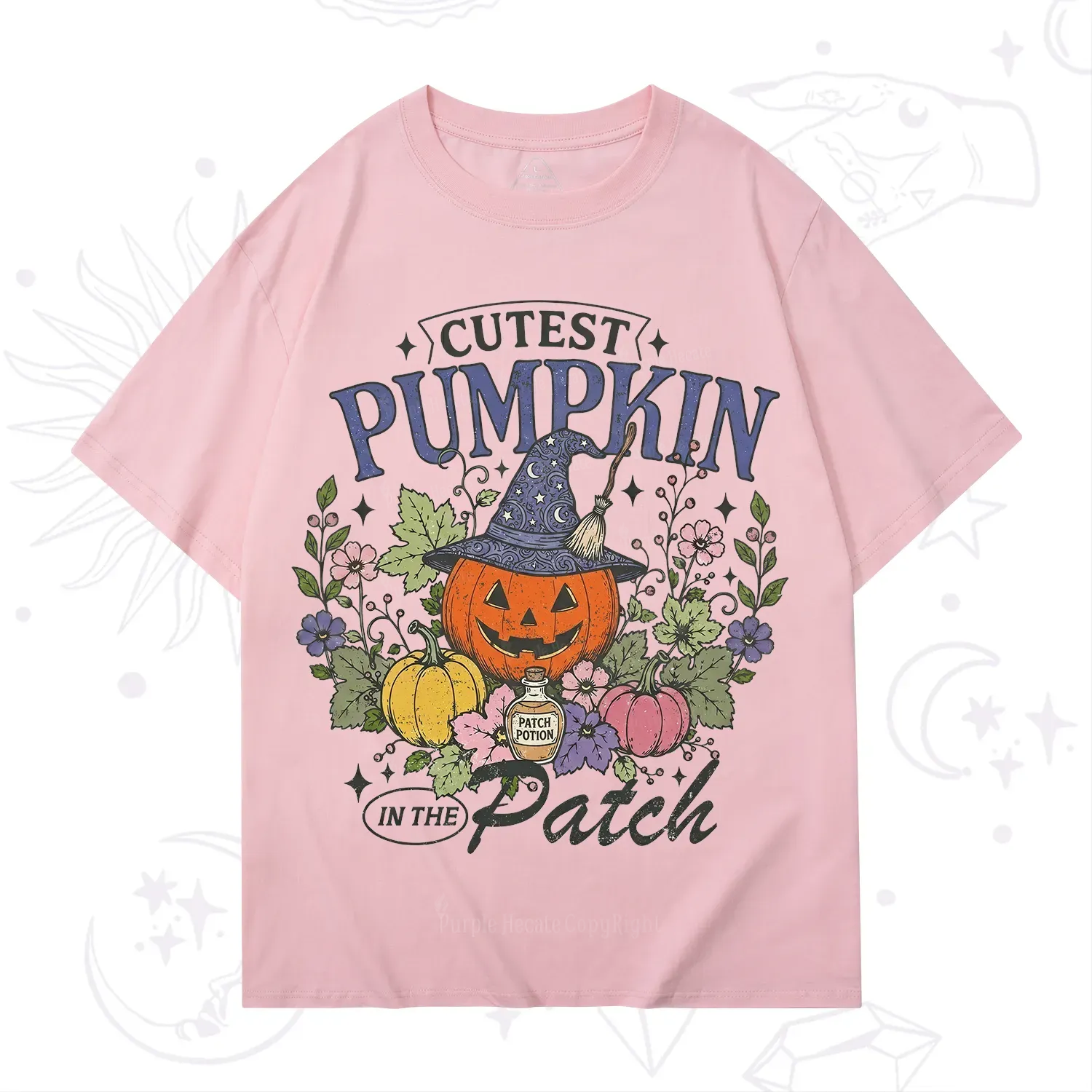 Purplehecate Cutest Pumpkin in the Patch Halloween T-Shirt
