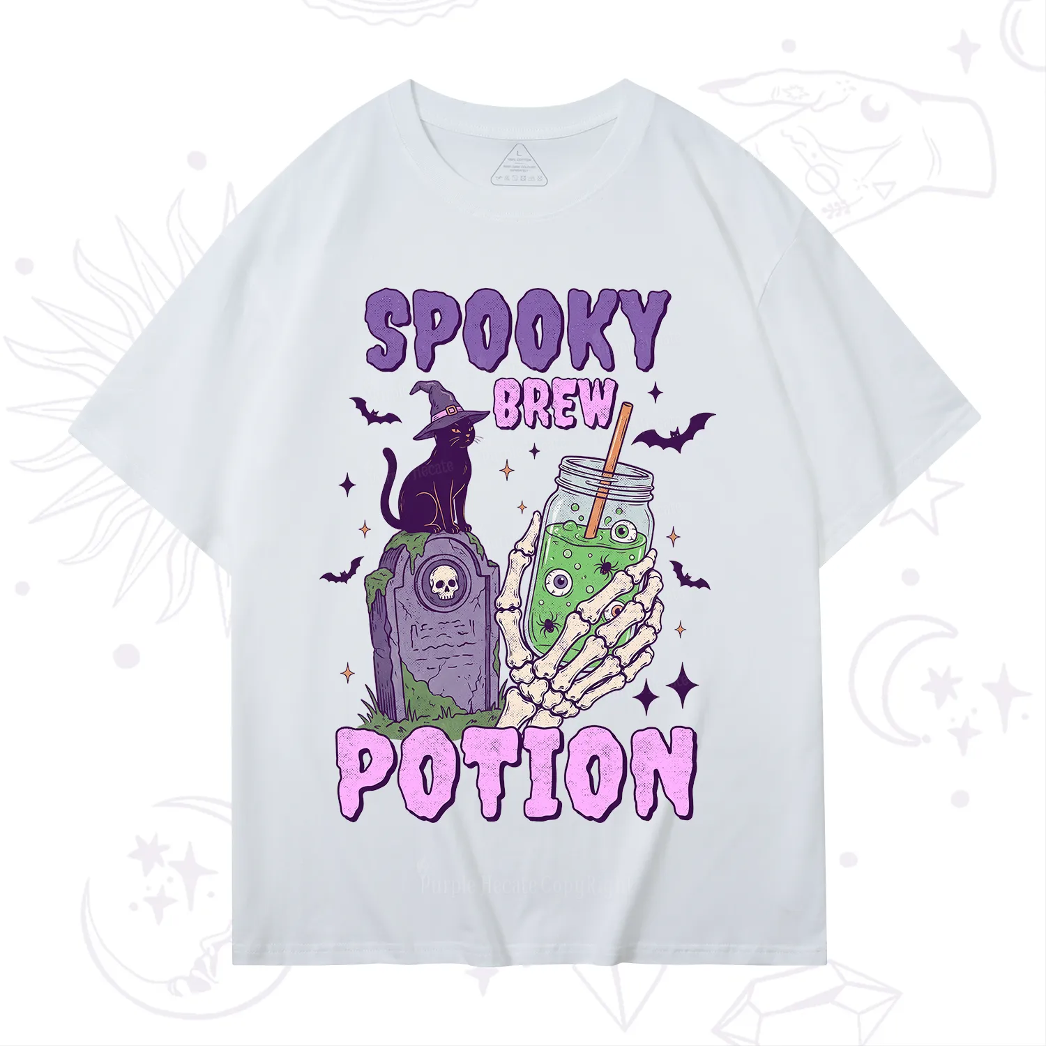 Purplehecate Spooky Brew Potion Halloween T-Shirt
