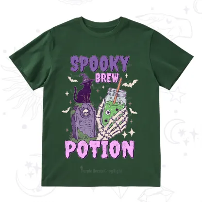 Purplehecate Spooky Brew Potion Halloween T-Shirt