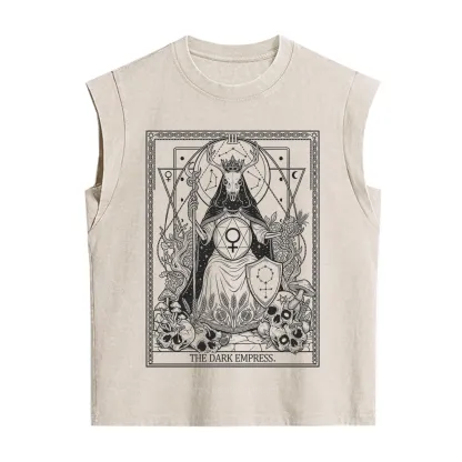 Purplehecate The Dark Empress Tarot Vintage Washed Tank