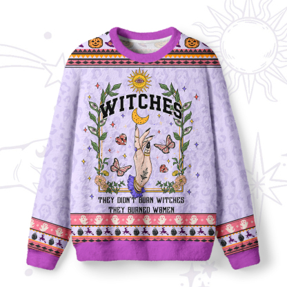 Purplehecate They Didn't Burn Witches They Burned Ugly Halloween Sweatshirts