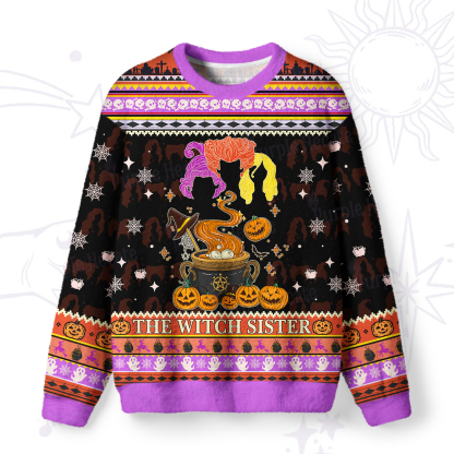 Purplehecate The Witchling Sister Ugly Halloween Sweatshirts