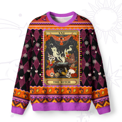 Purplehecate The Witch Magical Tarot Ugly Halloween Sweatshirts