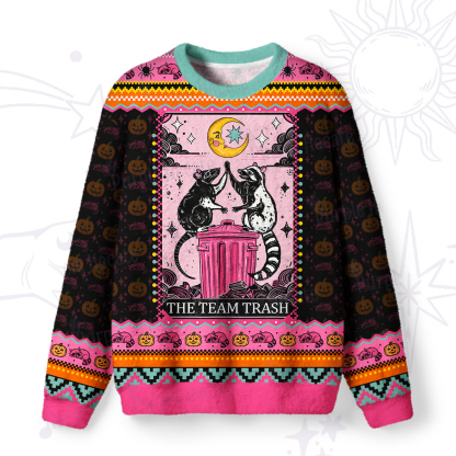 Purplehecate The Team Trash Opossum Tarot Ugly Halloween Sweatshirts