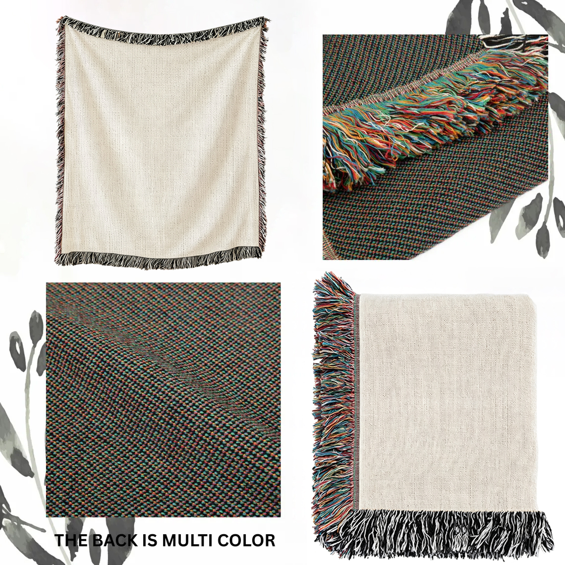 Purplehecate Moon Witch Garden Woven Tapestry Blanket