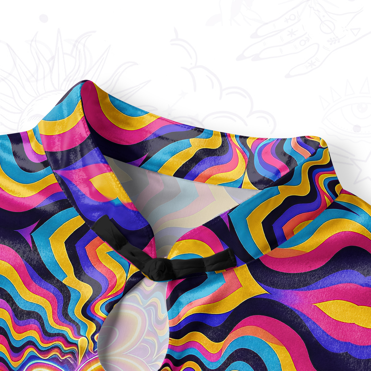 Purplehecate Psychedelic Bloom Velvet Bodycon Dress