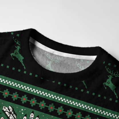 Purplehecate Helping Hands Ugly Christmas Sweatshirts