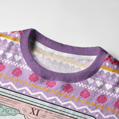 Purplehecate The Audacity Tarot Card Ugly Valentine Sweatshirt
