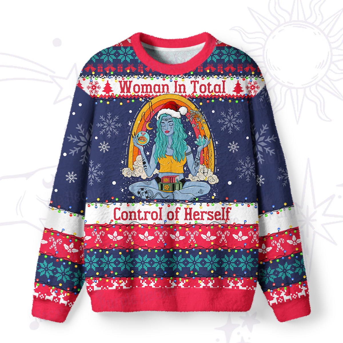 Purplehecate I'm The Queen Of All My Dreams Ugly Christmas Sweatshirts