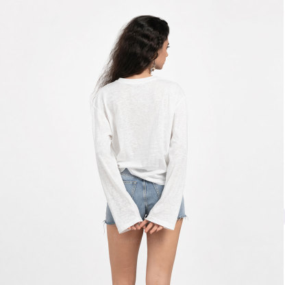 Purplehecate Celestial Moon Slub Long Sleeve T-Shirt