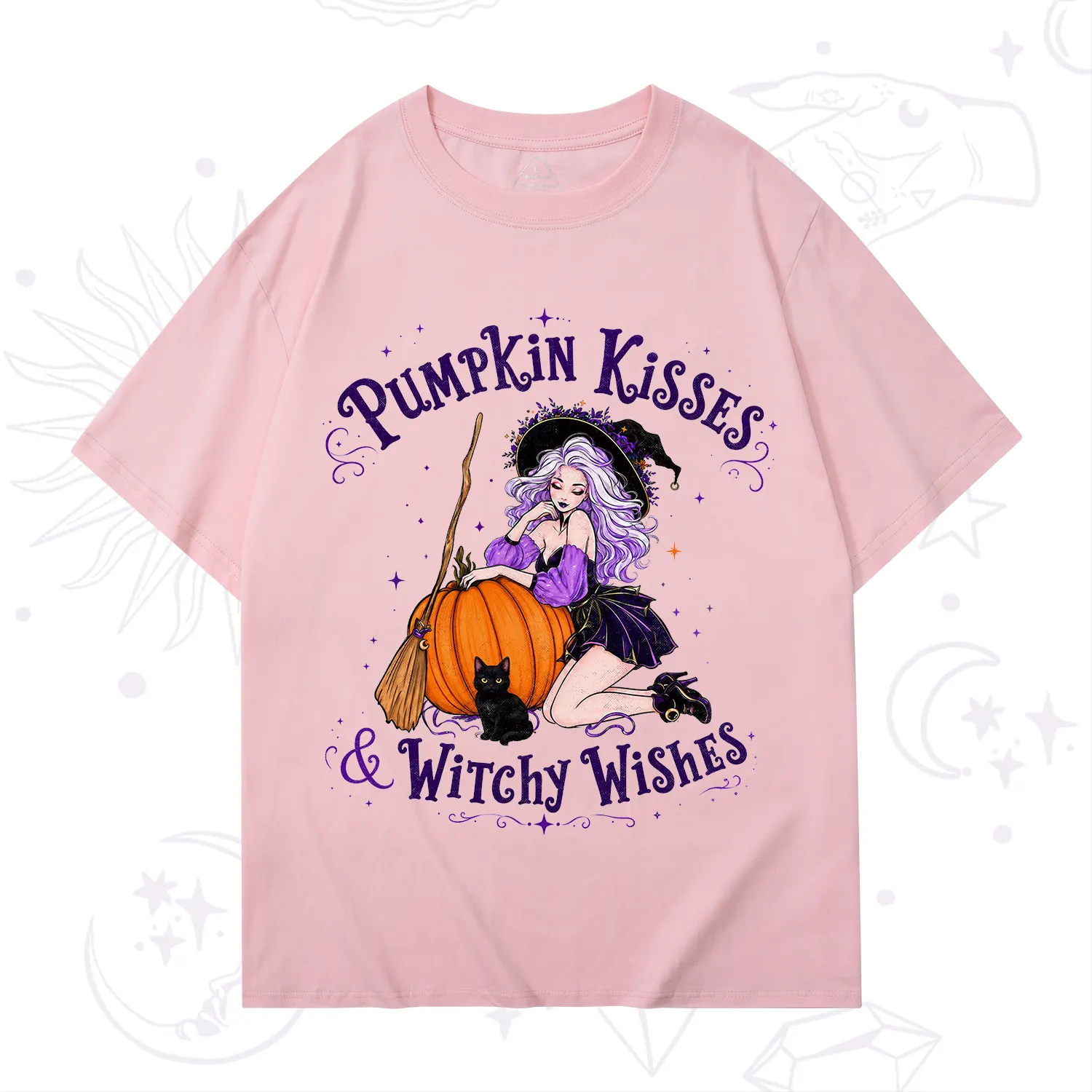 Purplehecate Pumpkin Kisses & Witchy Wishes T-Shirt