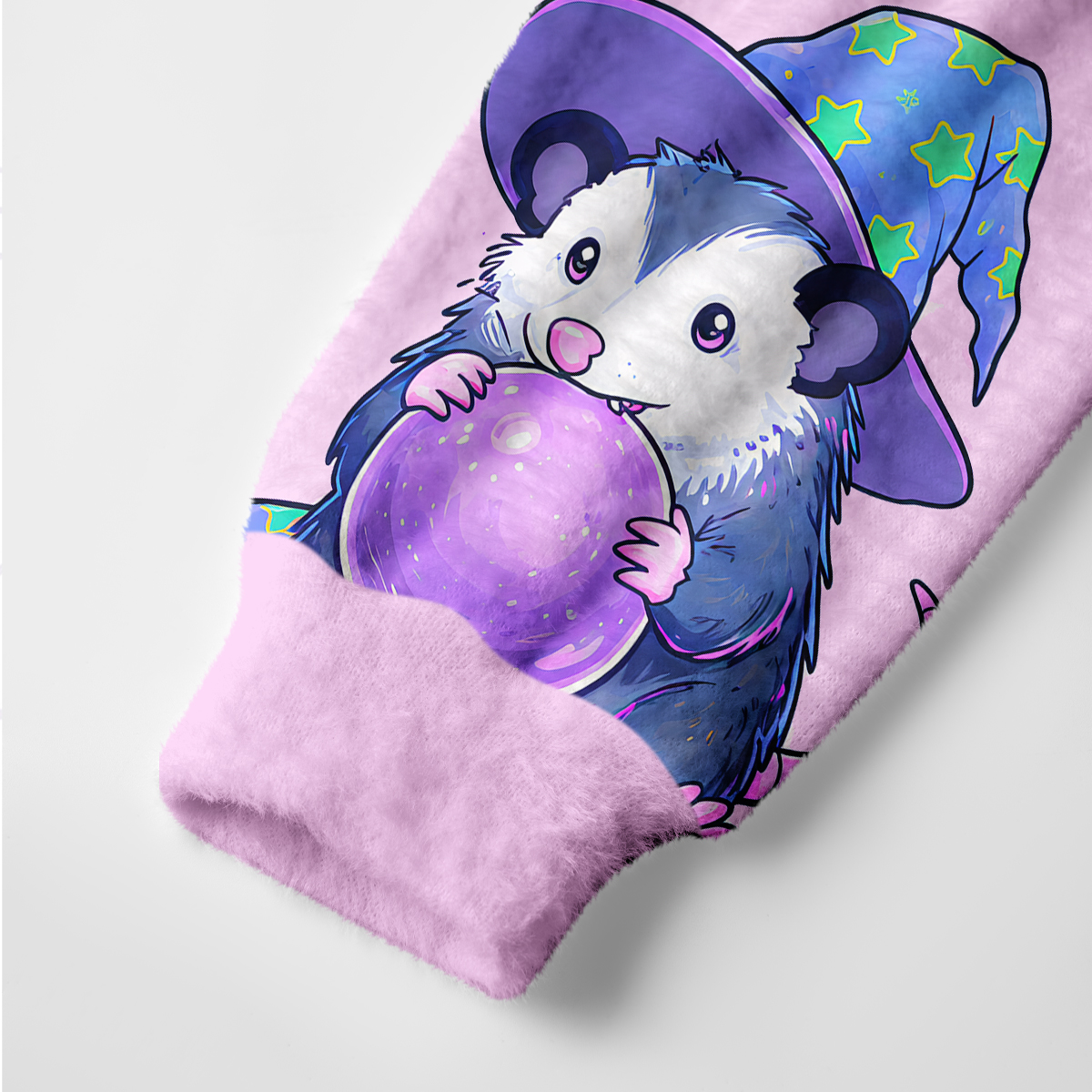 Purplehecate Wizard Opossum Ugly Cardigan Sweaters