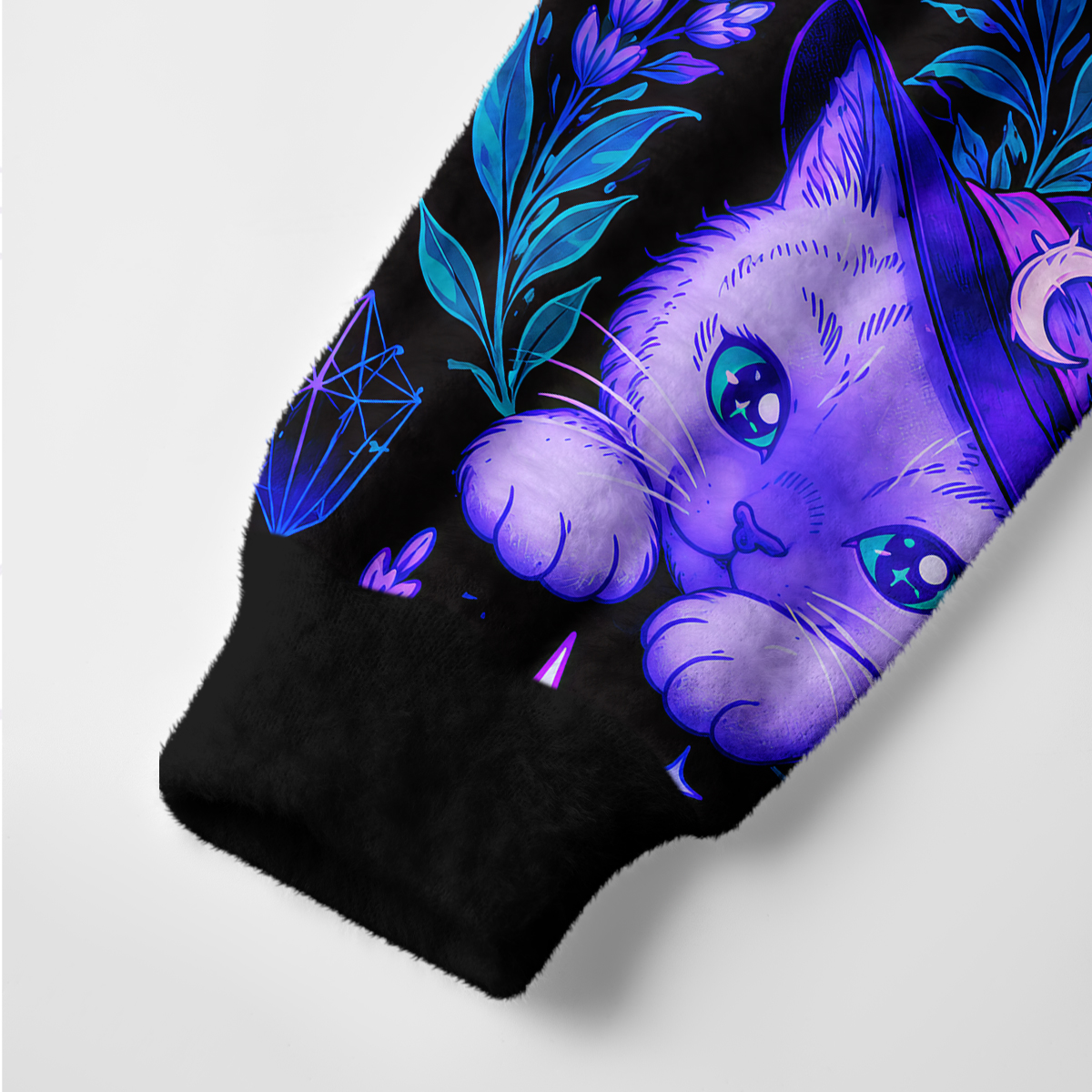 Purplehecate Starlit Magic Cat Ugly Cardigan Sweaters