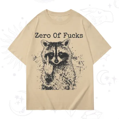 Purplehecate Zero Of Fucks Raccoon T-Shirt