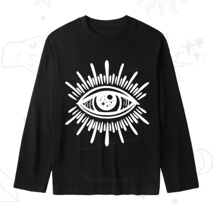Purplehecate Evil Eye Slub Long Sleeve T-Shirt