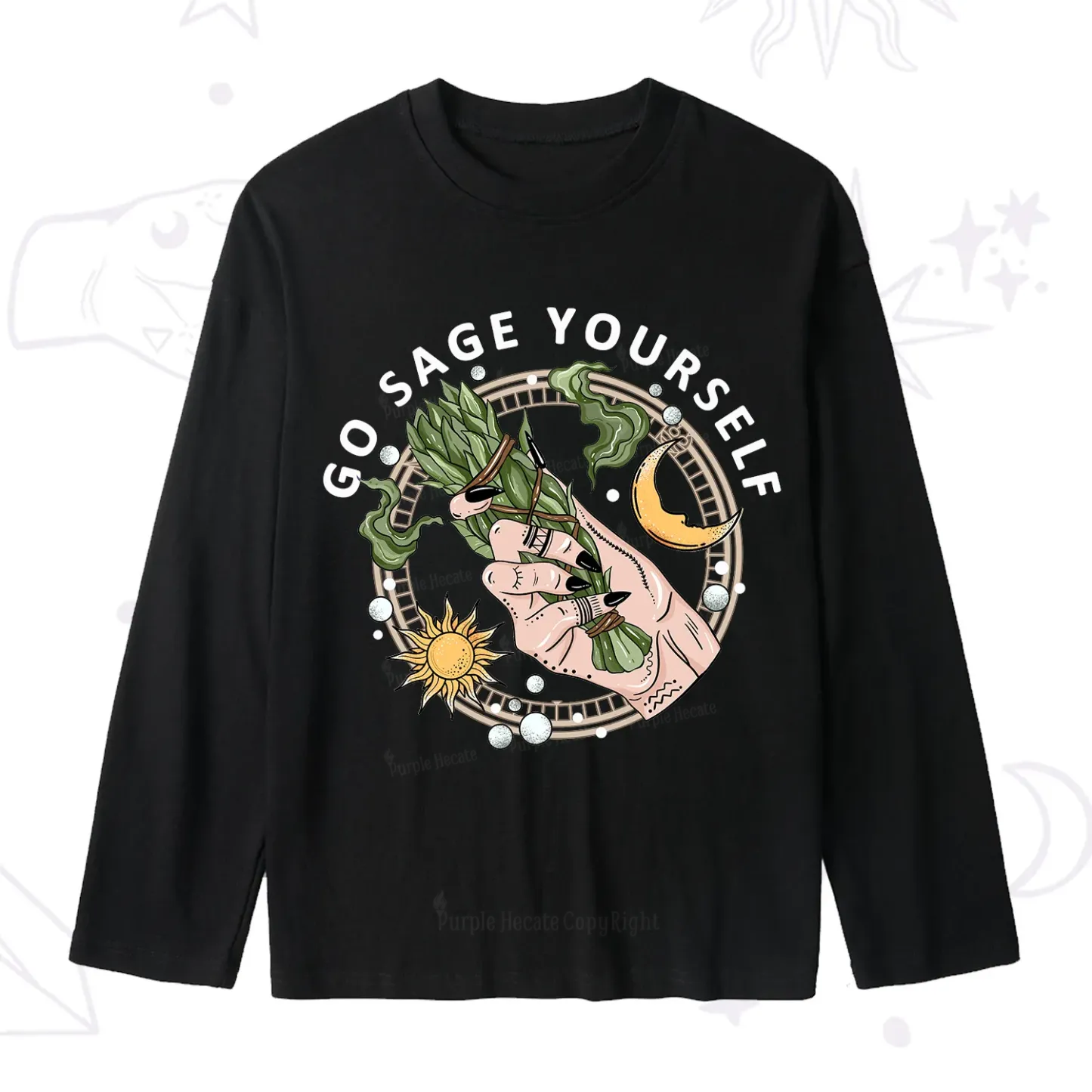Purplehecate Go Sage Yourself Slub Long Sleeve T-Shirt