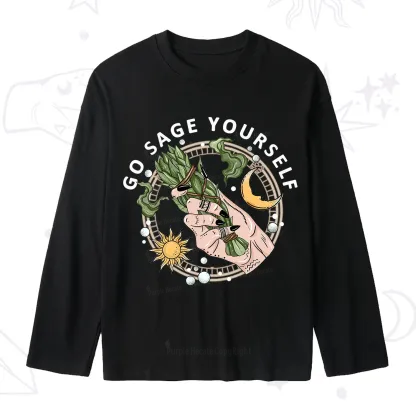 Purplehecate Go Sage Yourself  Slub Long Sleeve T-Shirt