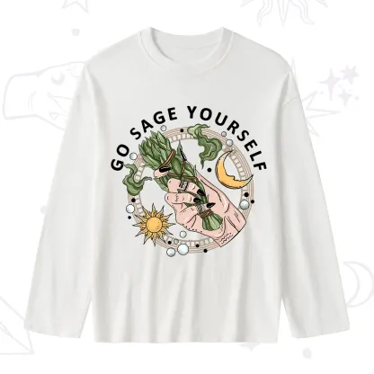 Purplehecate Go Sage Yourself  Slub Long Sleeve T-Shirt