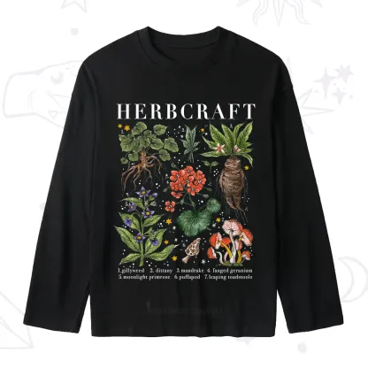 Purplehecate Magical Herbcraft Slub Long Sleeve T-Shirt