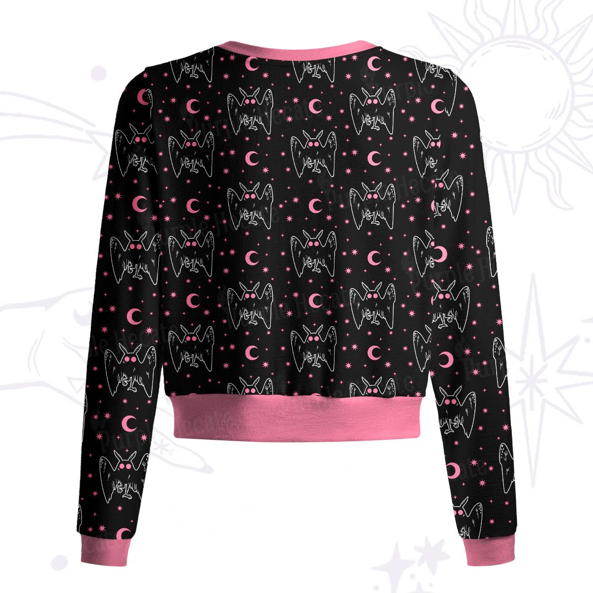 Purplehecate Witchy Mothman Night Knit Cardigan