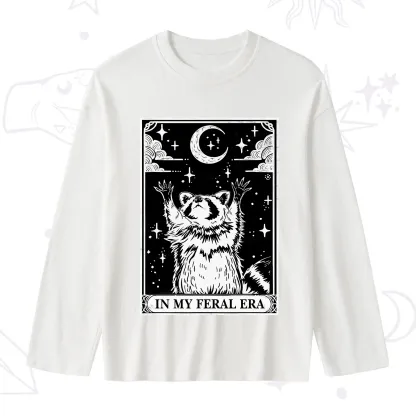 Purplehecate The In My Feral Era Oracle Card Slub Long Sleeve T-Shirt