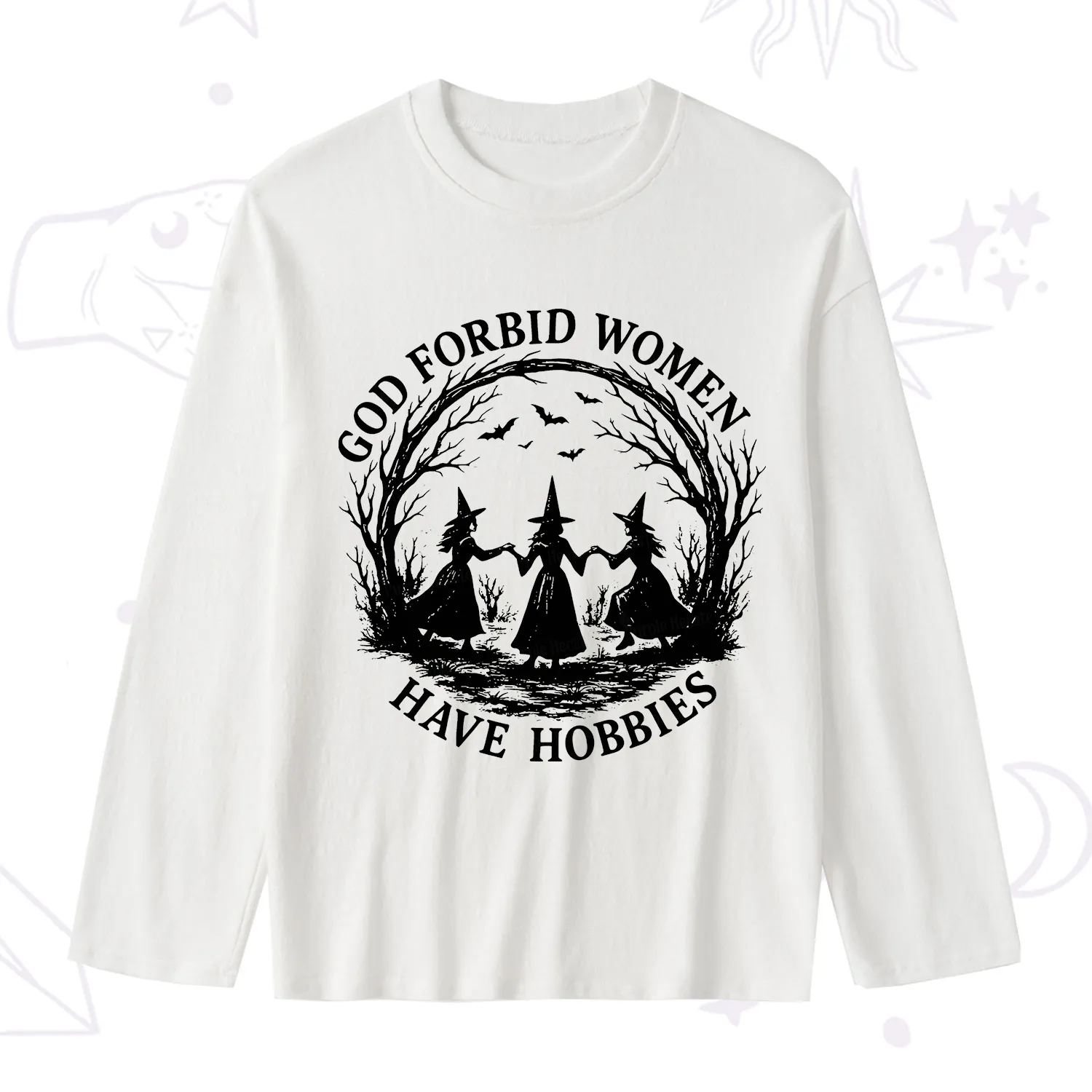 Purplehecate God Forbid Women Have Hobbies Slub Long Sleeve T-Shirt