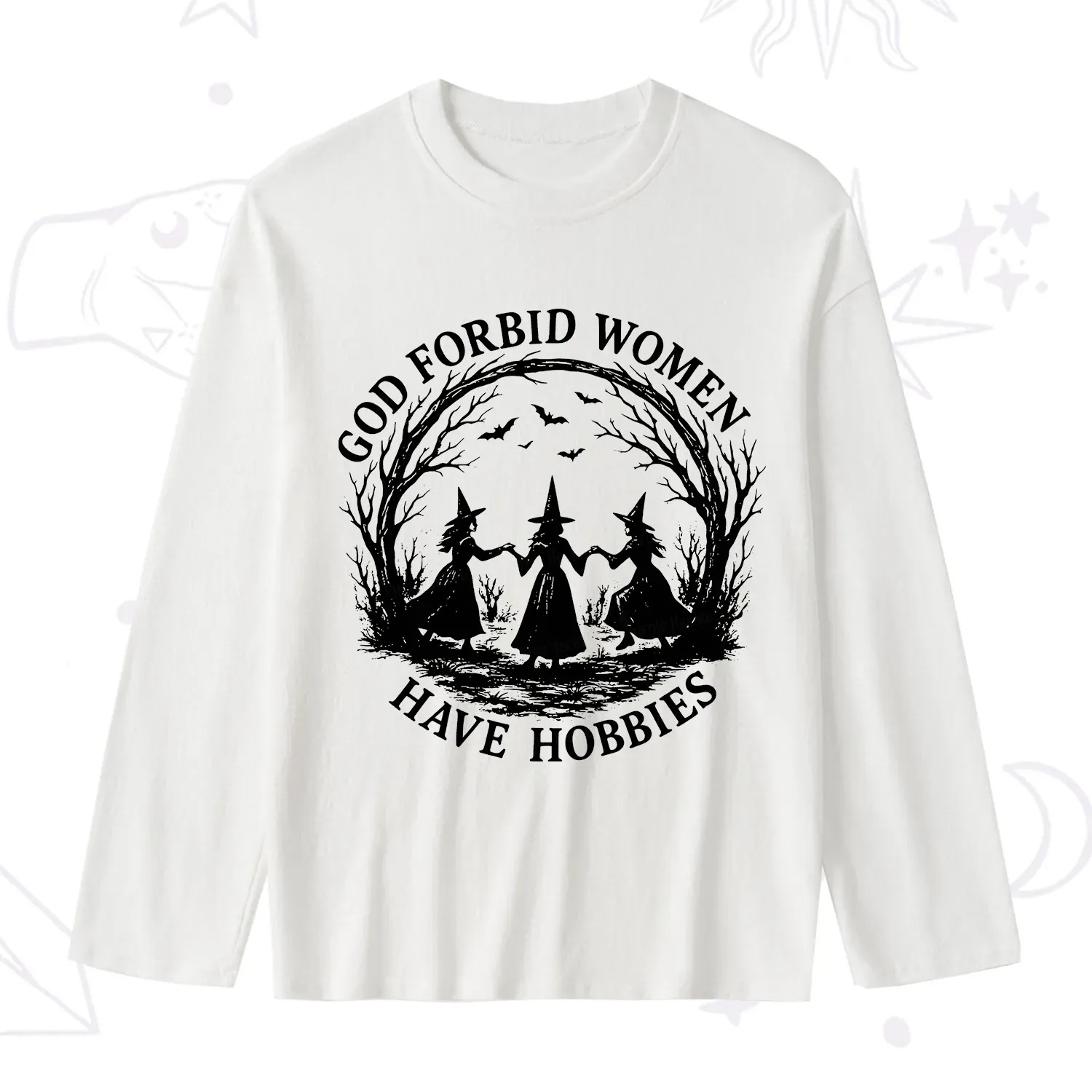 Purplehecate God Forbid Women Have Hobbies Slub Long Sleeve T-Shirt