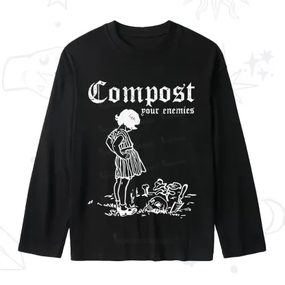 Purplehecate Compost Your Enemies Slub Long Sleeve T-Shirt