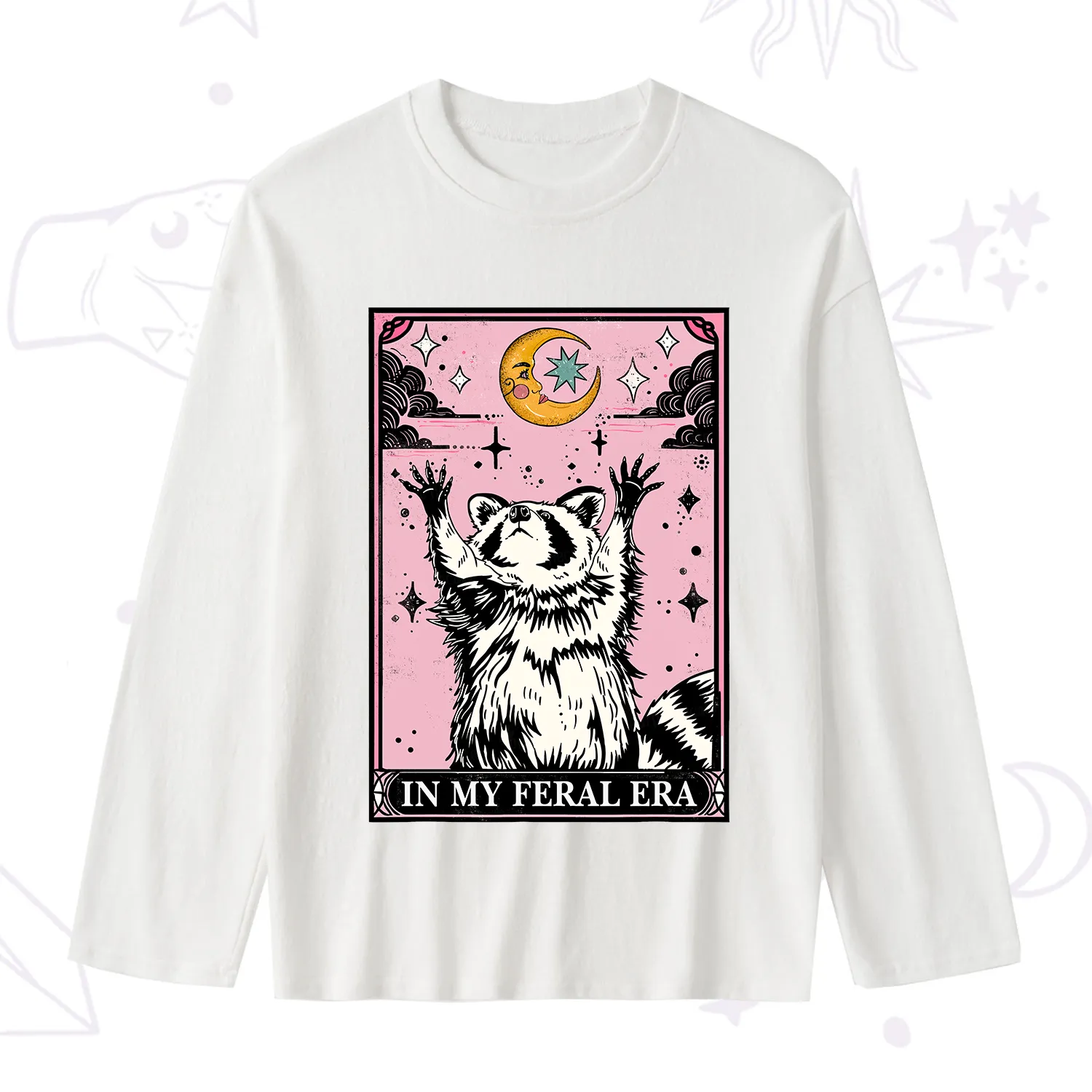 [Copy]Purplehecate Funny Possum Sorry I Can't I'm Dead Slub Long Sleeve T-Shirt