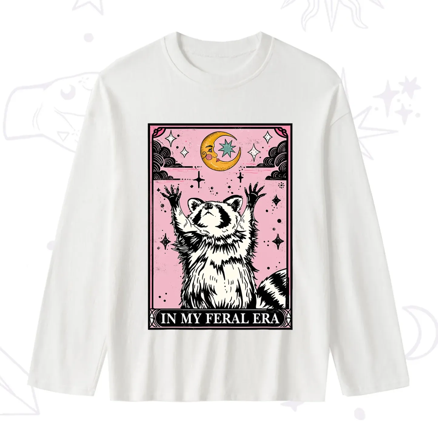 [Copy]Purplehecate Funny Possum Sorry I Can't I'm Dead Slub Long Sleeve T-Shirt