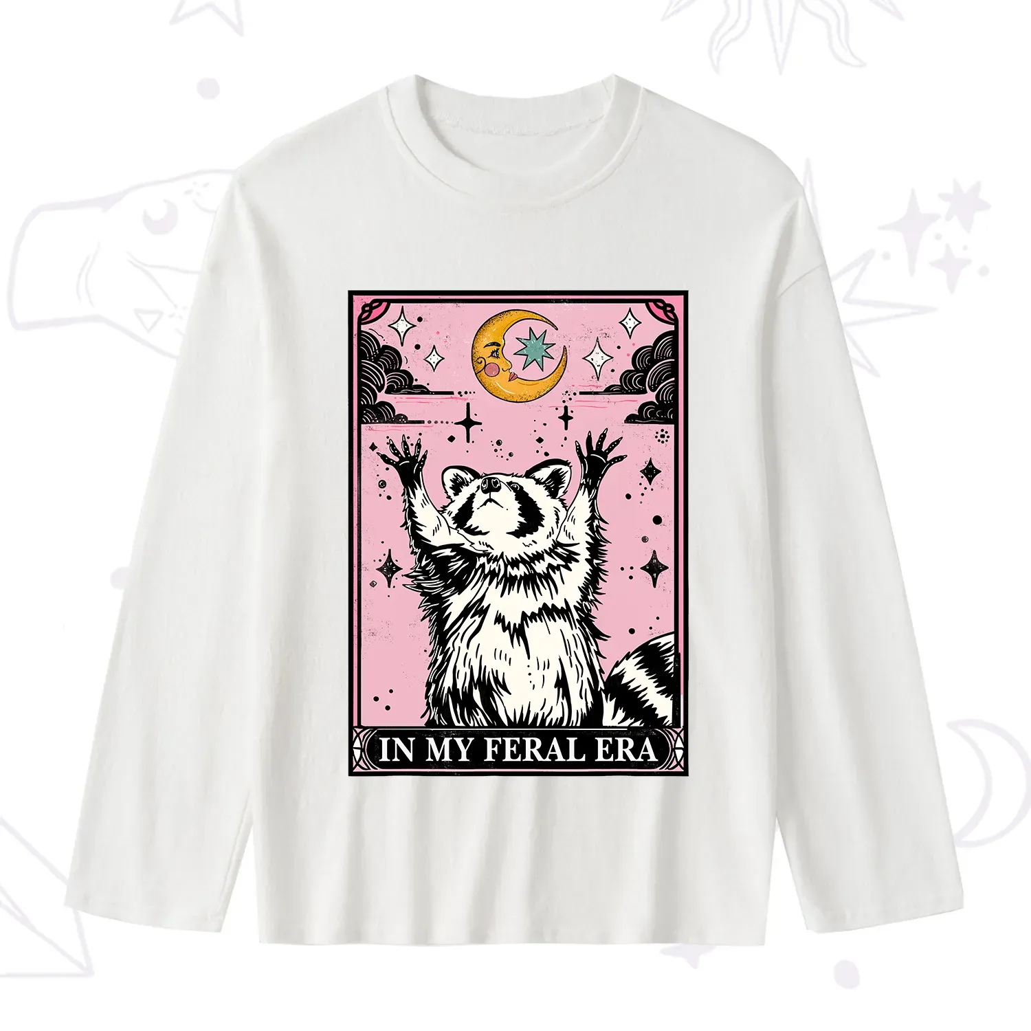 [Copy]Purplehecate Funny Possum Sorry I Can't I'm Dead Slub Long Sleeve T-Shirt