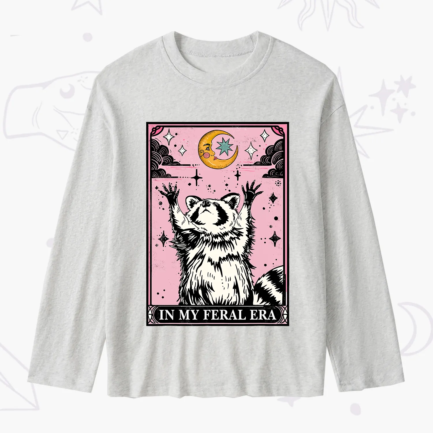 [Copy]Purplehecate Funny Possum Sorry I Can't I'm Dead Slub Long Sleeve T-Shirt