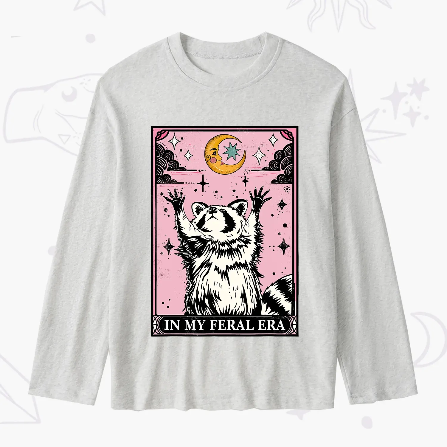 [Copy]Purplehecate Funny Possum Sorry I Can't I'm Dead Slub Long Sleeve T-Shirt