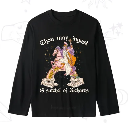 Purplehecate Thou may ingest a satchel of Richards Slub Long Sleeve T-Shirt