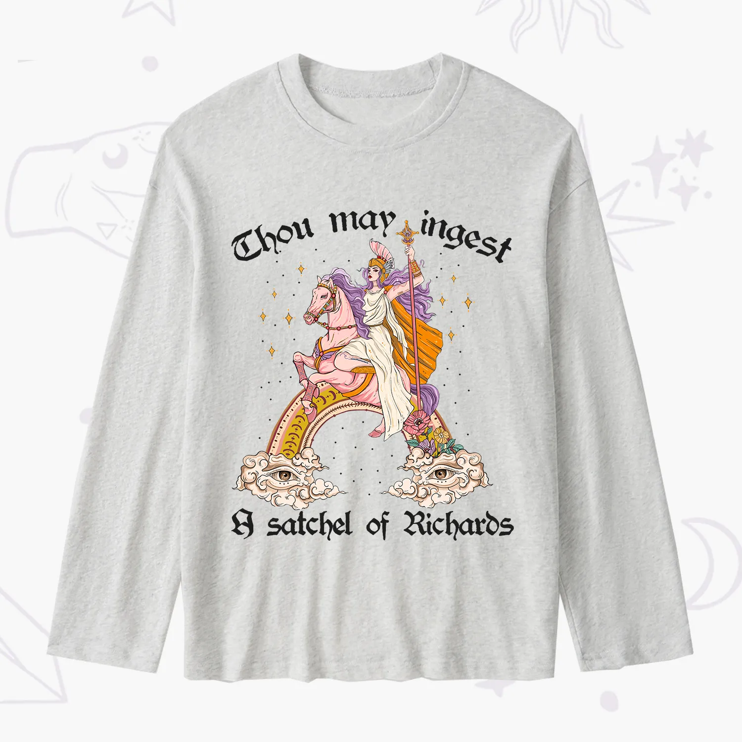 Purplehecate Thou may ingest a satchel of Richards Slub Long Sleeve T-Shirt