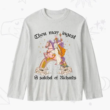Purplehecate Thou may ingest a satchel of Richards Slub Long Sleeve T-Shirt