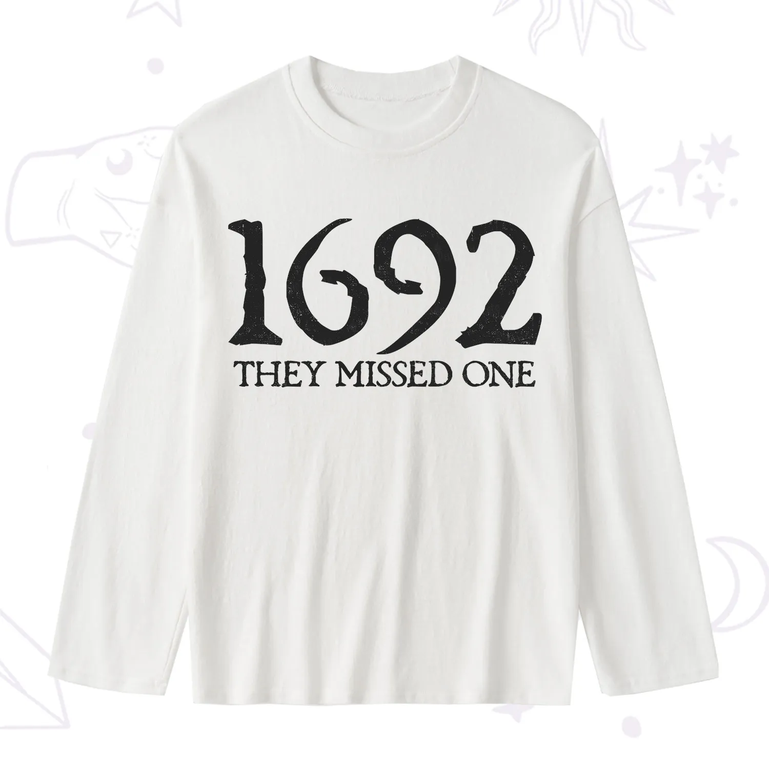 Purplehecate 1692 They Missed One Slub Long Sleeve T-Shirt