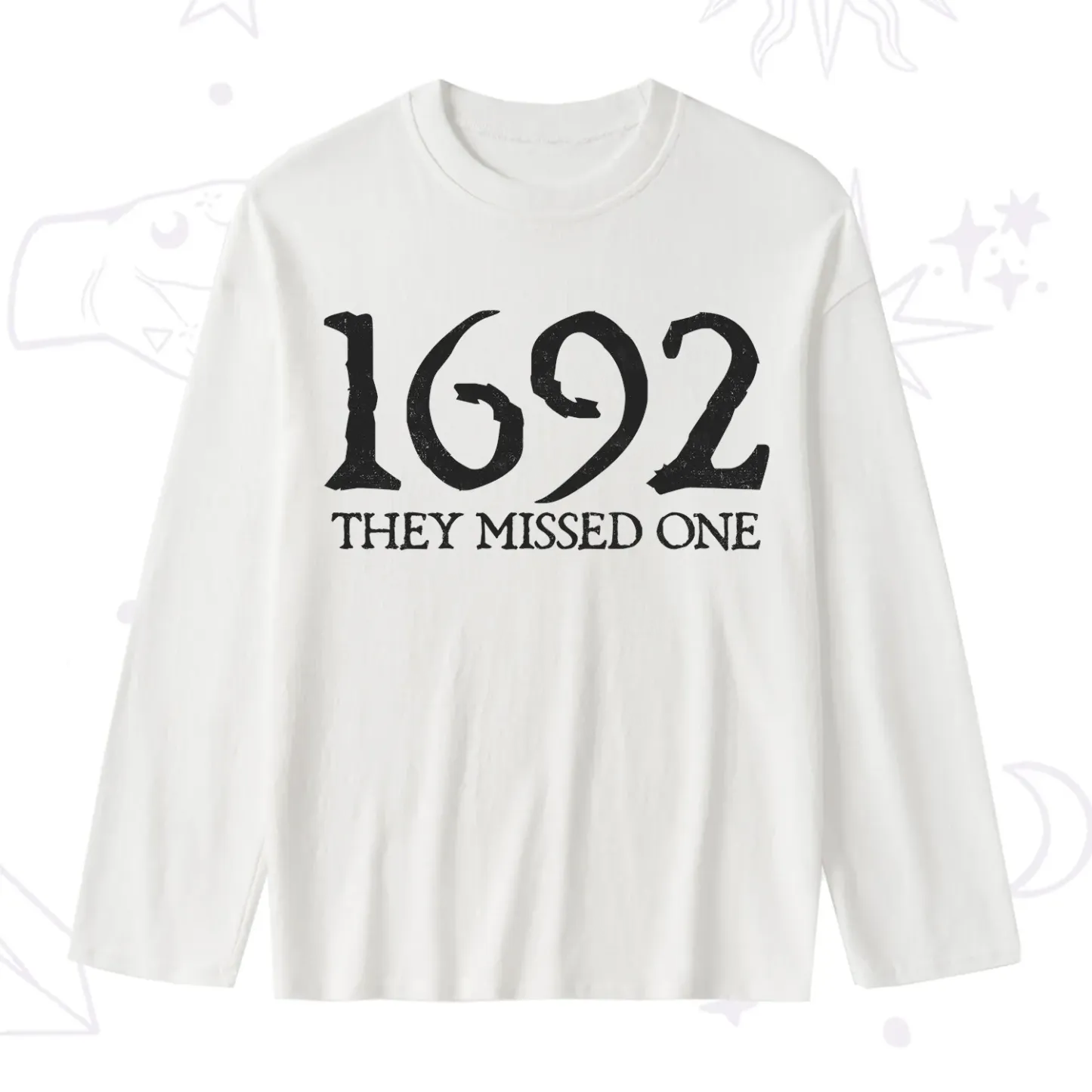 Purplehecate 1692 They Missed One Slub Long Sleeve T-Shirt