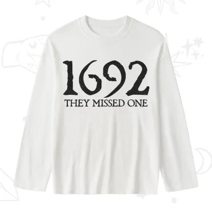 Purplehecate 1692 They Missed One Slub Long Sleeve T-Shirt