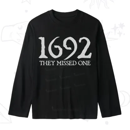 Purplehecate 1692 They Missed One Slub Long Sleeve T-Shirt