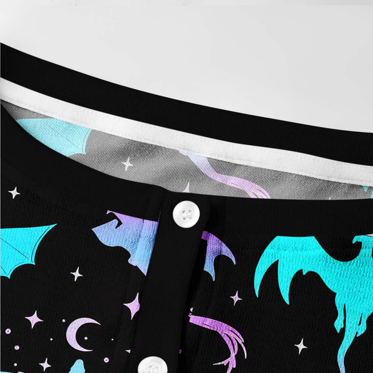 Purplehecate Neon Fantasy Dragon Allover Knit Cardigan