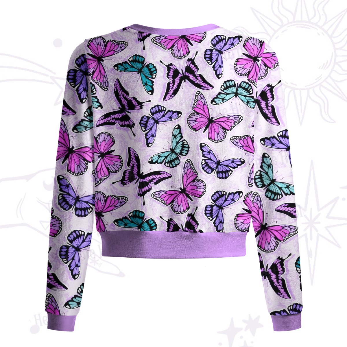 Purplehecate Whimsical Butterfly Knit Cardigan